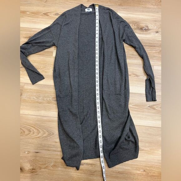 OLD NAVY Long Gray Cardigan Size Small - Picture 7 of 8